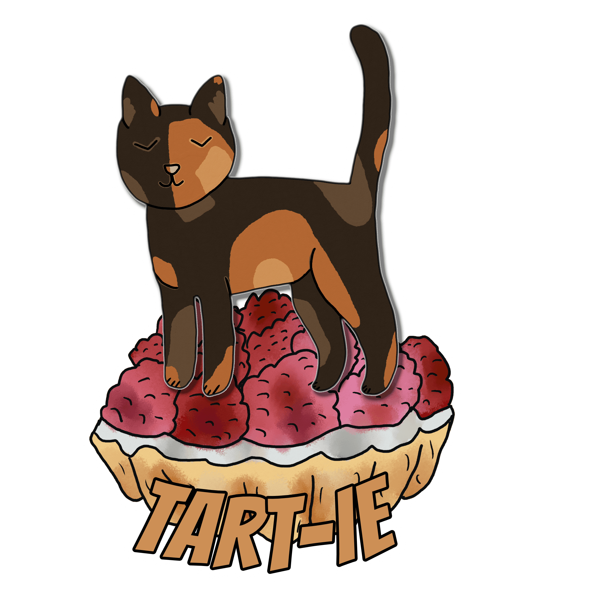 Tortie Cat: "Tart-ie" Pun